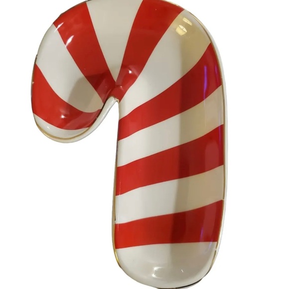 New Set of Two Holiday Candy Cane Shaped Candy Dish by Target (blue) (71) - Picture 4 of 9